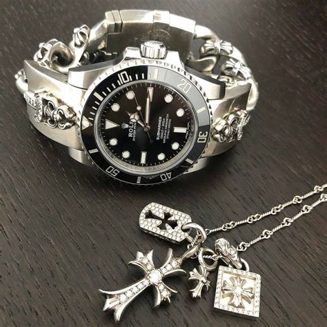 men's chrome hearts rolex|Chrome Hearts Rolex price.